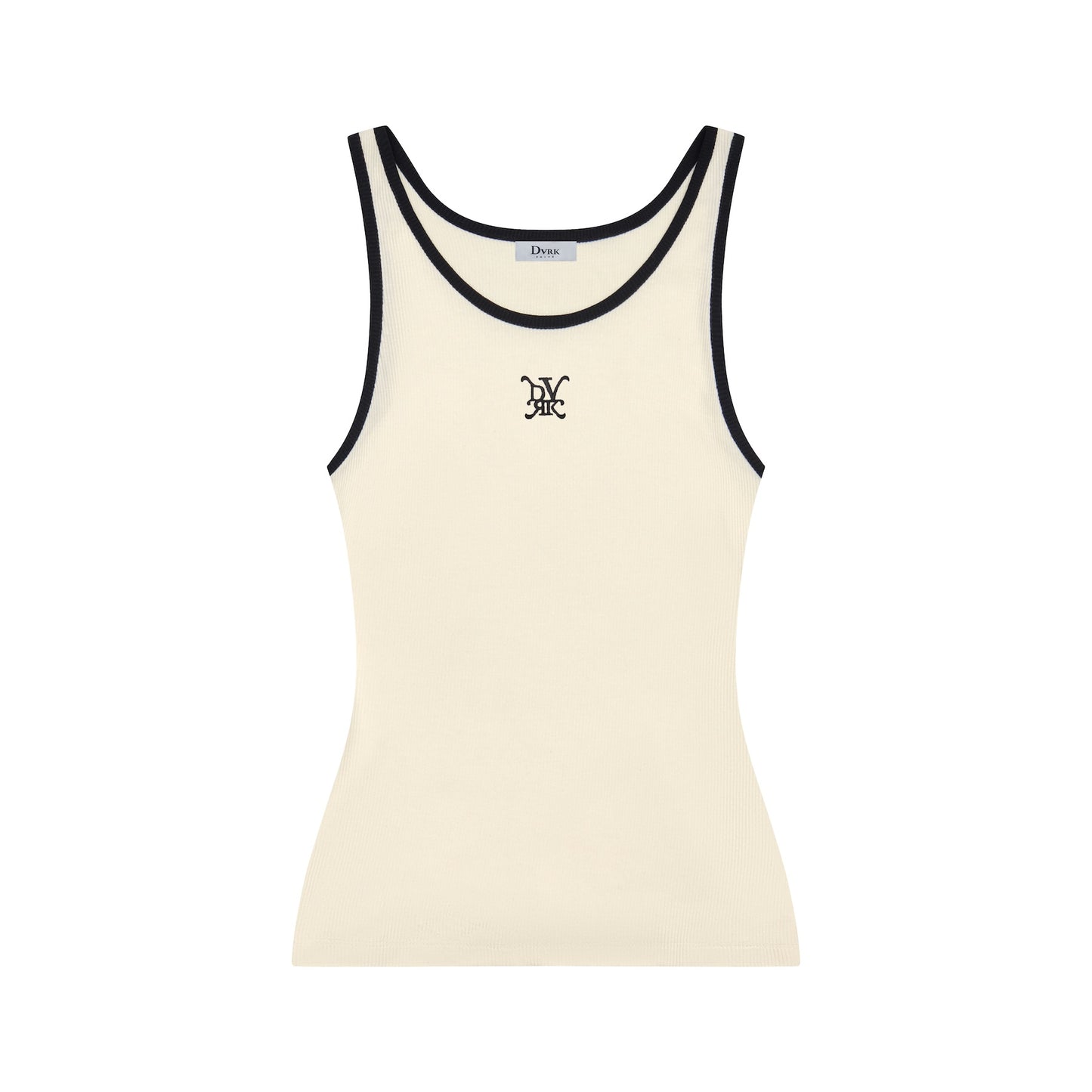 DVRK PRIVÉ MONOGRAM LOGO TANKTOP - CREAM