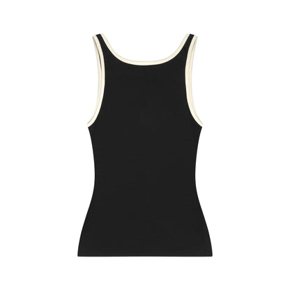 DVRK PRIVÉ MONOGRAM LOGO TANKTOP - BLACK