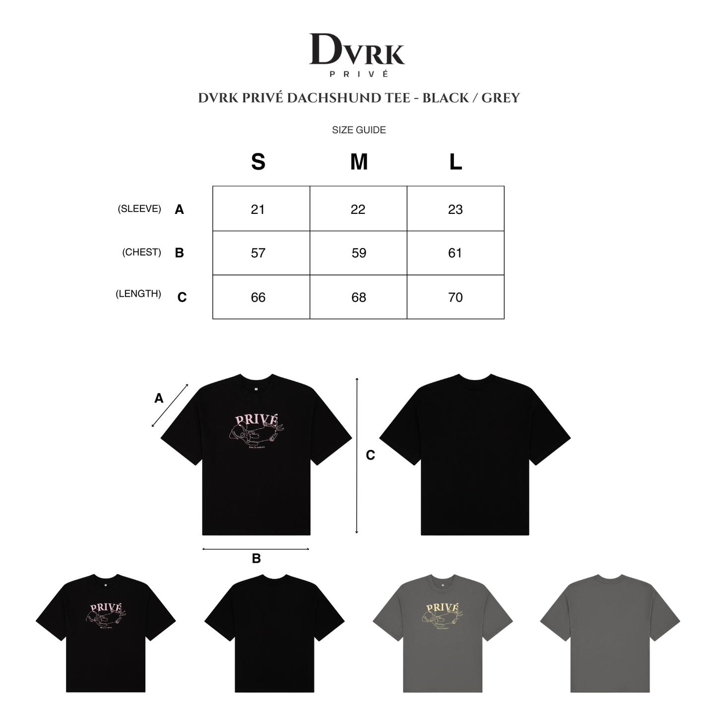 DVRK PRIVÉ DACHSHUND LACE-UP TEE - BLACK