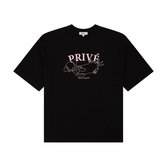 DVRK PRIVÉ DACHSHUND TEE - BLACK