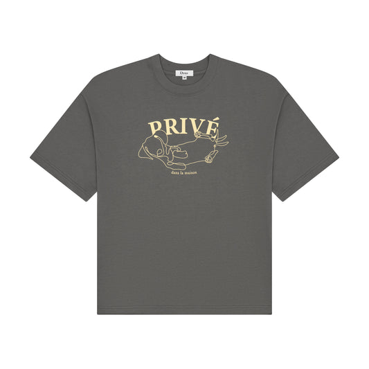 DVRK PRIVÉ DACHSHUND TEE - GREY