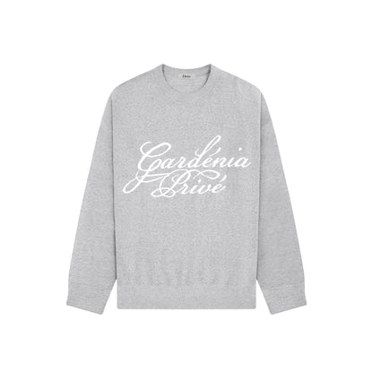 DVRK PRIVÉ GARDENIA LOGO SWEATER - GREY