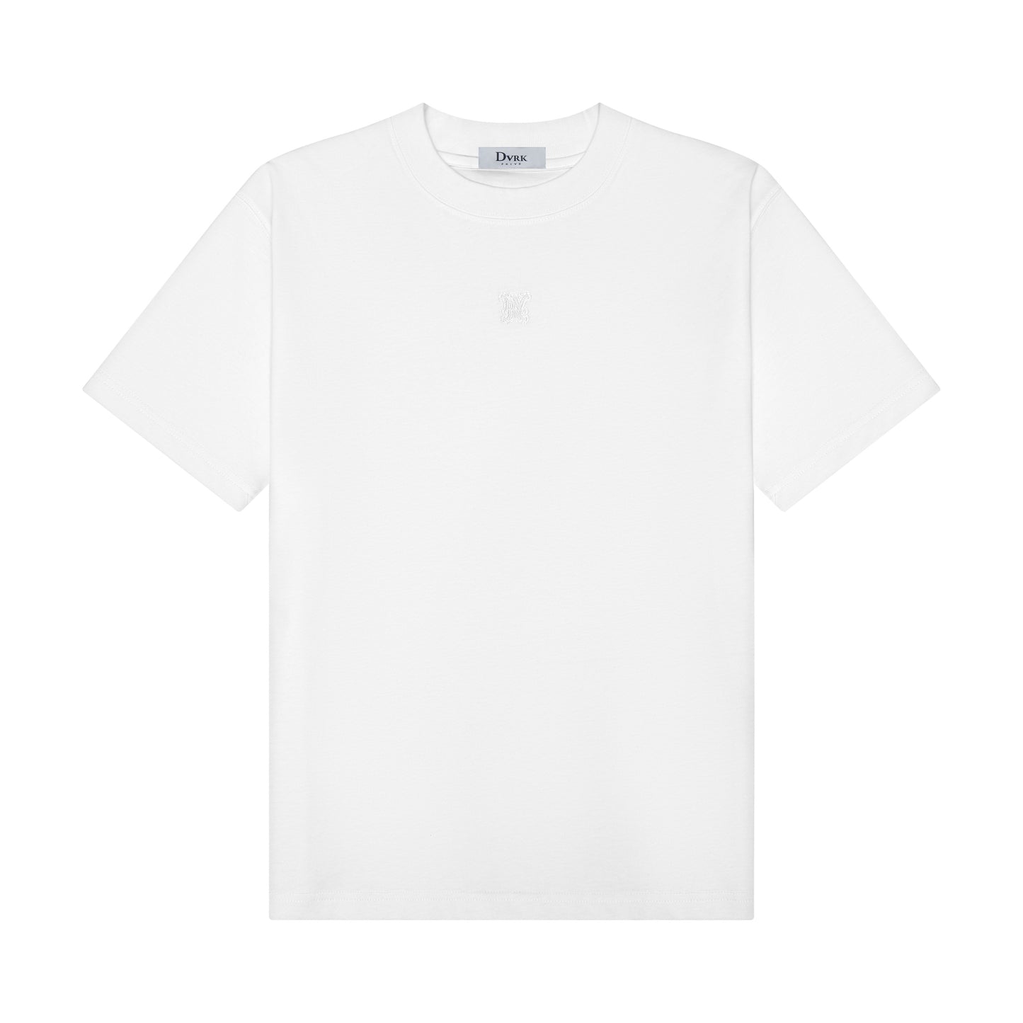 DVRK PRIVÉ EMBROIDERED LOGO TEE V2 - WHITE