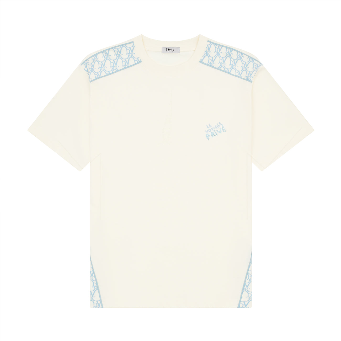 DVRK PRIVÉ PATH MONOGRAM TEE - BLUE