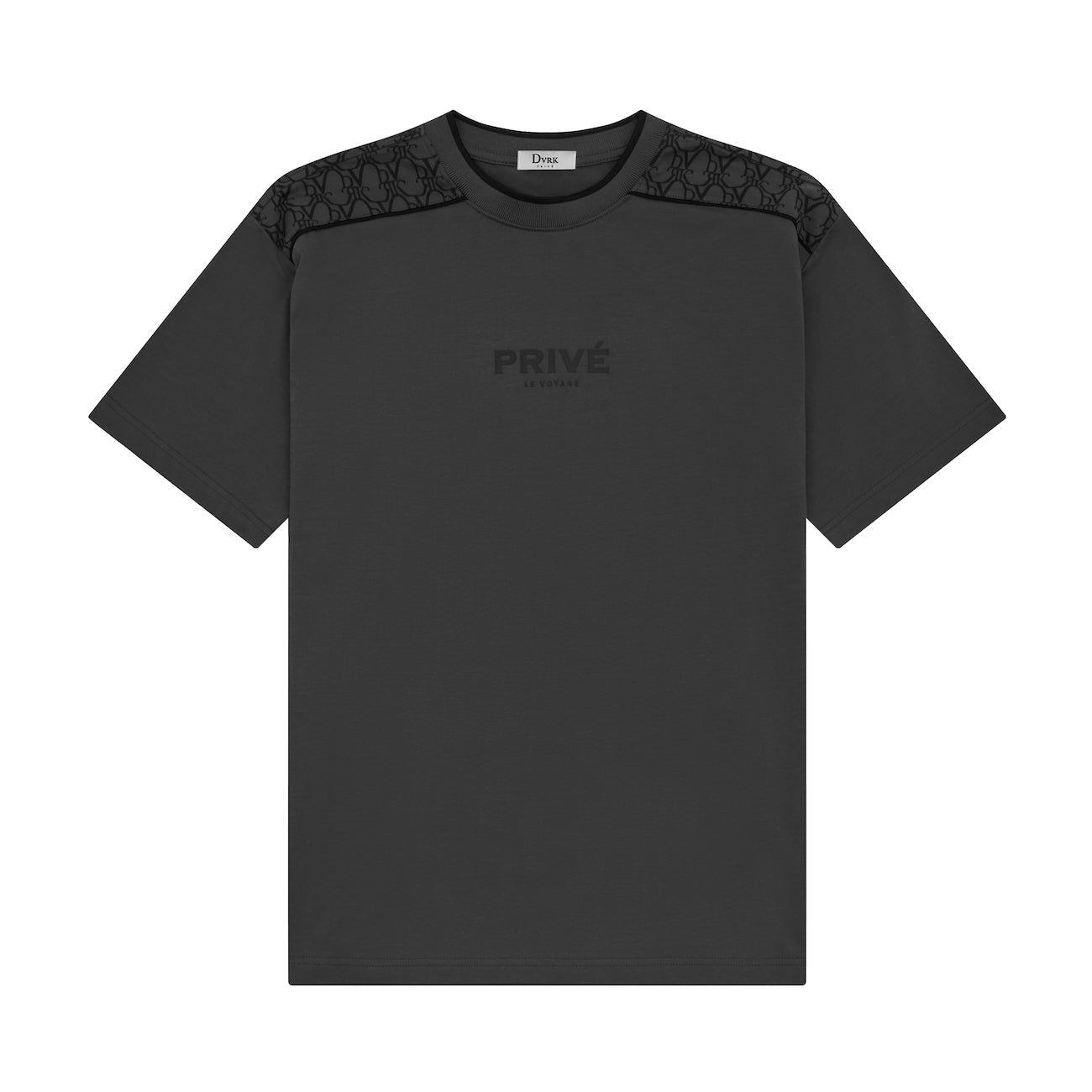 DVRK PRIVÉ SHOULDER MONOGRAM TEE V2 - GREY