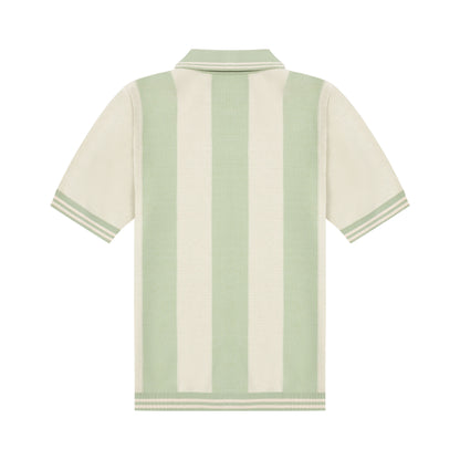 DVRK PRIVÉ STRIPED PATTERN POINTELLE KNITTED SHIRT - DEWKIST