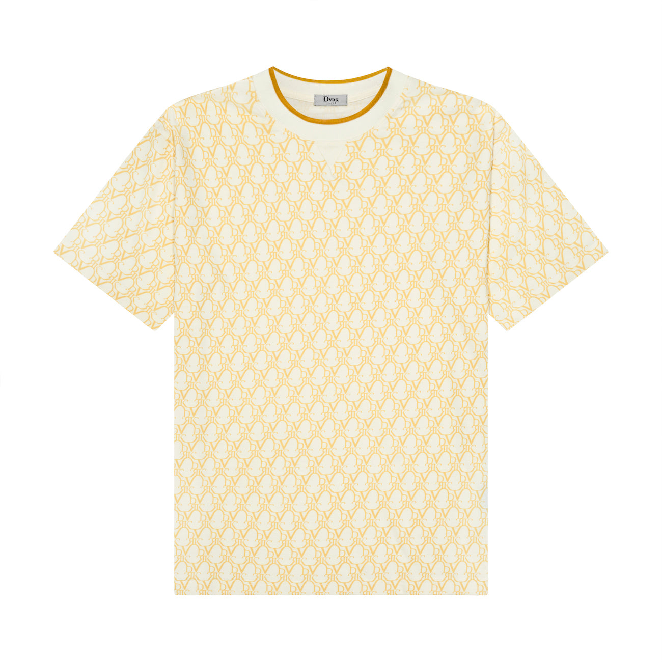 DVRK PRIVÉ MONOGRAM T-SHIRT - YELLOW