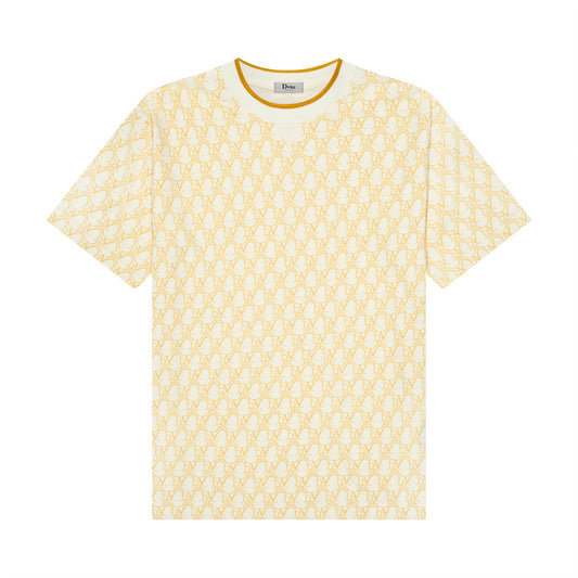 DVRK PRIVÉ MONOGRAM T-SHIRT - YELLOW