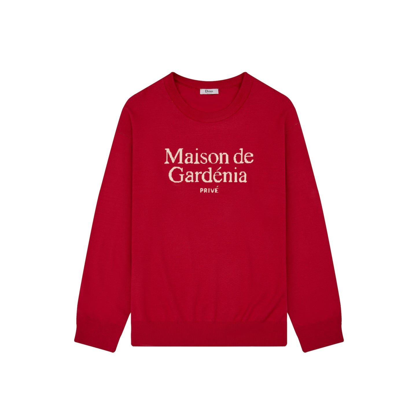 DVRK PRIVÉ MAISON DE GARDENIA KNITTED SWEATER - RED