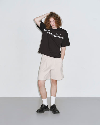 DVRK PRIVÉ FADED BAR LOGO TEE - BLACK