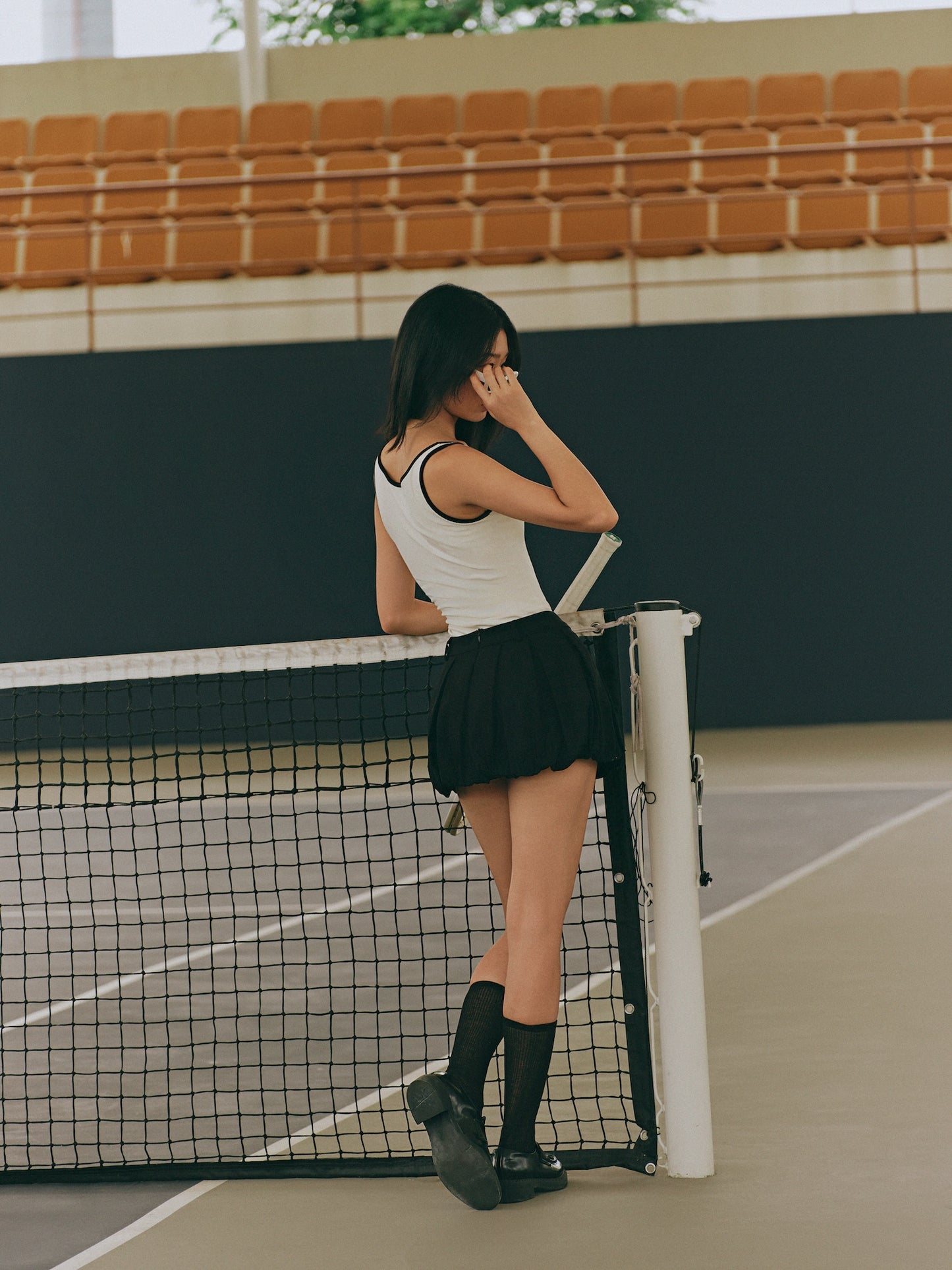 DVRK PRIVÉ MONOGRAM LOGO TANKTOP - CREAM