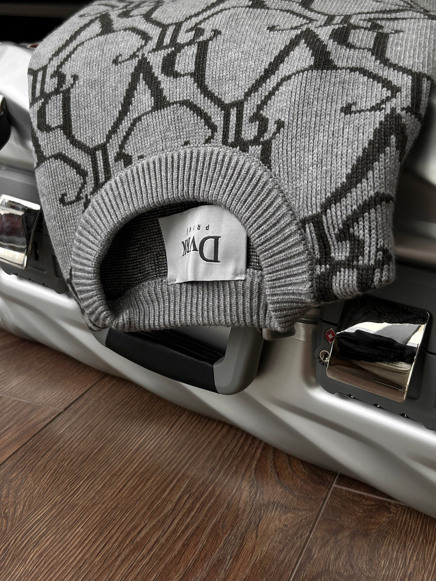 DVRK PRIVÉ MONOGRAM SWEATER - STEEL GREY