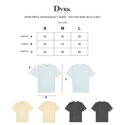 DVRK PRIVÉ MONOGRAM T-SHIRT - GREY